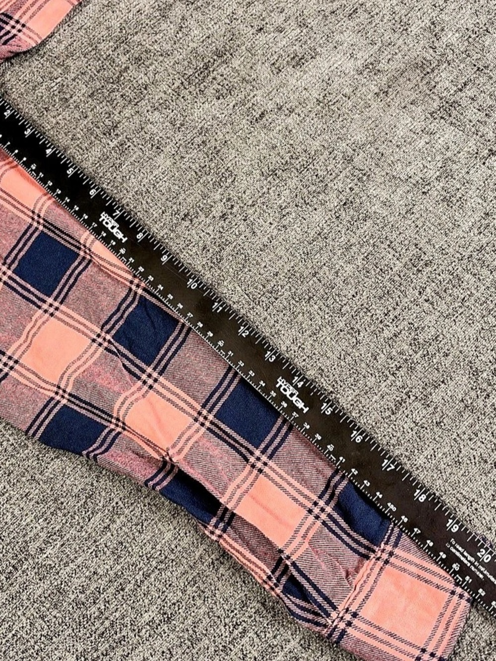 Vintage Burberry Men XL Plaid Button Up Pink Navy 100% Cotton Equestrian Knight - Picture 11 of 13
